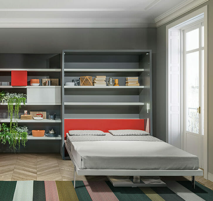 Giường gấp sofa tủ sách đa năng GA-147