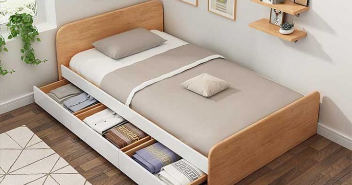 7 Mẫu giường ngủ thông minh có ngăn kéo giá rẻ 2021