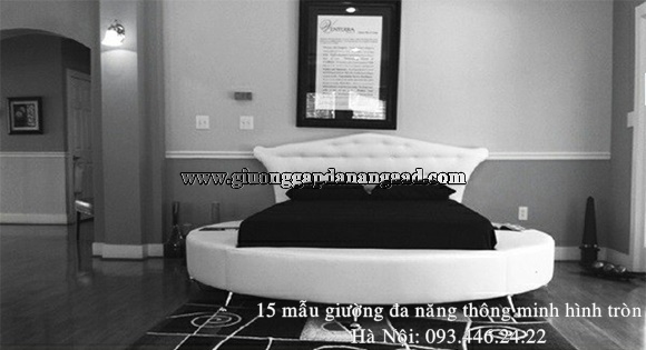 15 mẫu giường ngủ hình tròn đa năng thông minh