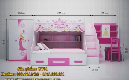 giường 2 tầng dành cho trẻ em gt01