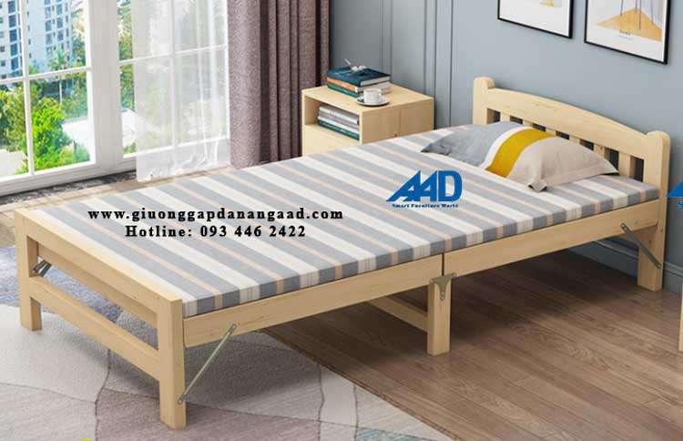 giường gấp gỗ thông giá rẻ