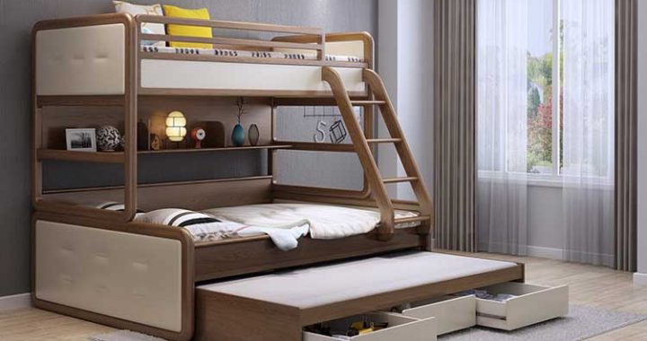 Giường 3 tầng gỗ, giường sắt 3 tầng giá rẻ tại Hà Nội 2024