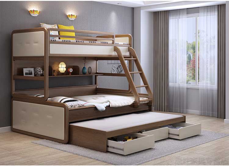 9 Mẫu giường 3 tầng giá rẻ bằng gỗ, sắt tại Hà Nội