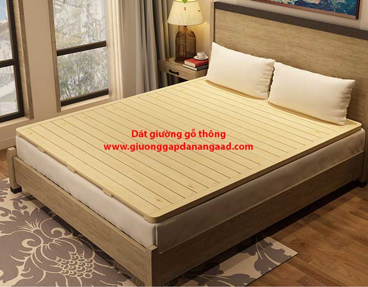 dát giường gỗ thông