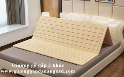 giường gỗ gấp 3 khúc