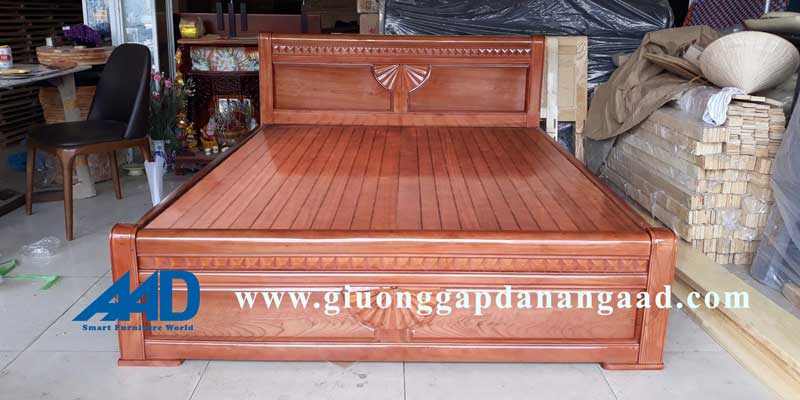 giường 1m8 gỗ xoan đào