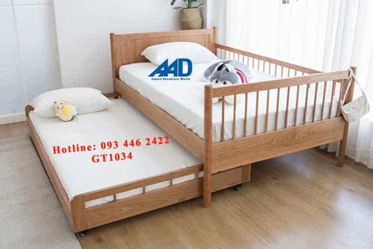 giường kéo 2 tầng cho bé