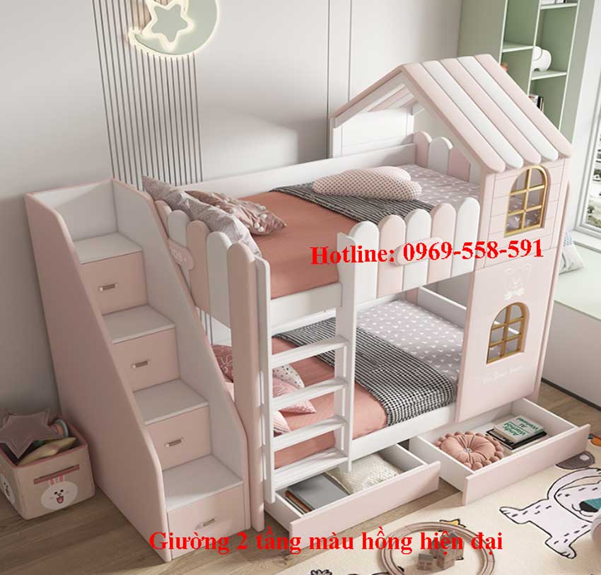 giường tầng hiện đại giá rẻ hà nội